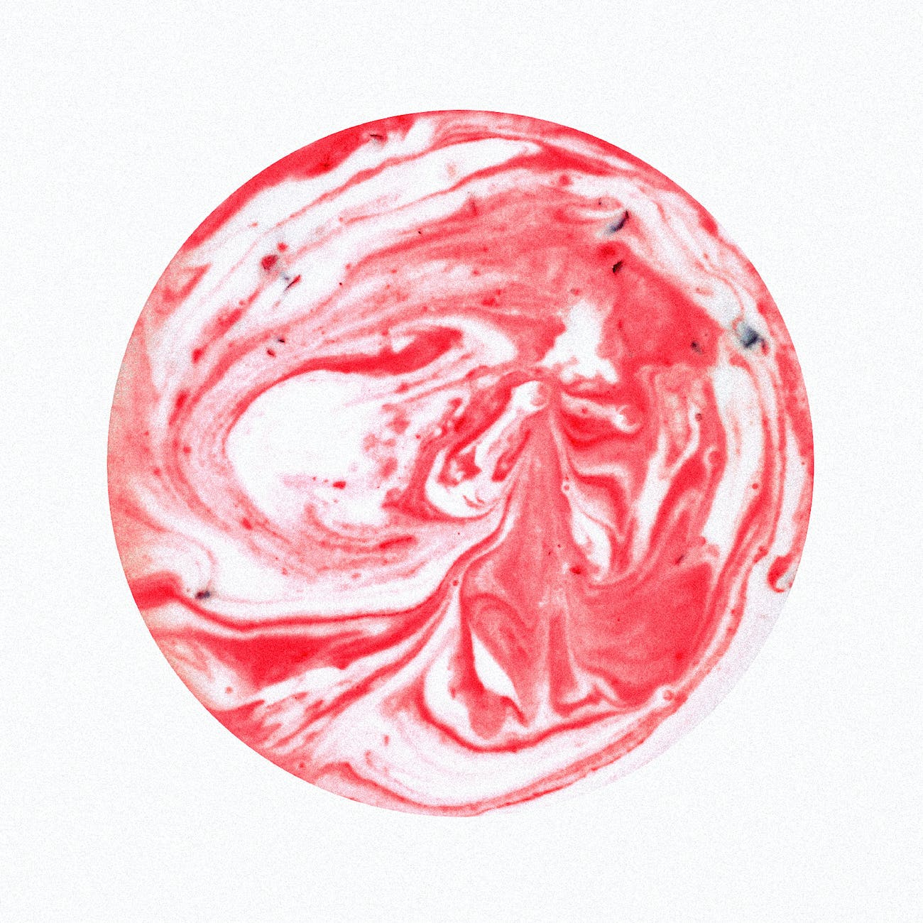 a circular artistic paint splashes